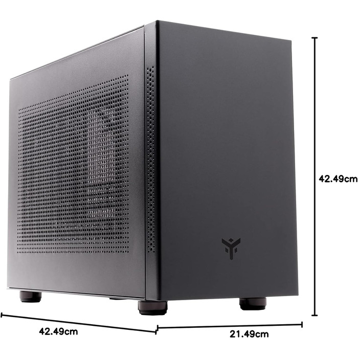 Комп'ютерний корпус iTek Evoke Mini Tower mATX/Mini ITX, 2xUSB3, 0.8мм, чорний
