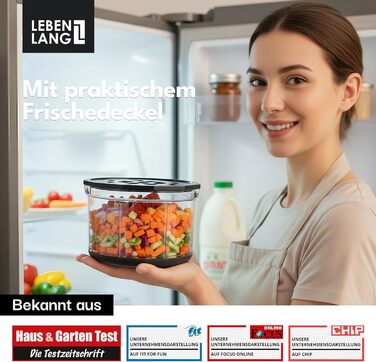 Ручний подрібнювач овочів та цибулі LEBENLANG 1л | Без BPA | Чорний | Для цибулі, часнику, овочів | Багатофункціональний кухонний подрібнювач