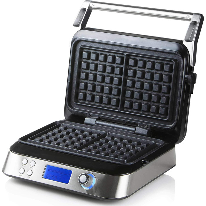 Вафельниця Domo Waffel Genius DO9219W, розумна, 2 вафлі, нержавіюча сталь