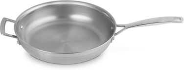 Сковорода LE CREUSET з нержавіючої сталі 28 см, Ø 28 см, для всіх типів плит (включно з індукцією) та духовки, срібна