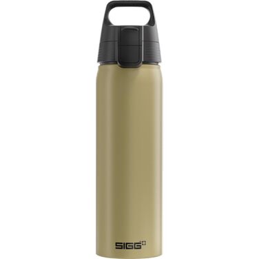 Алюмінієва пляшка для води SIGG WMB ONE, герметична, підходить для газованих напоїв, BPA-free, 0.75 л, колір Caramel Sand