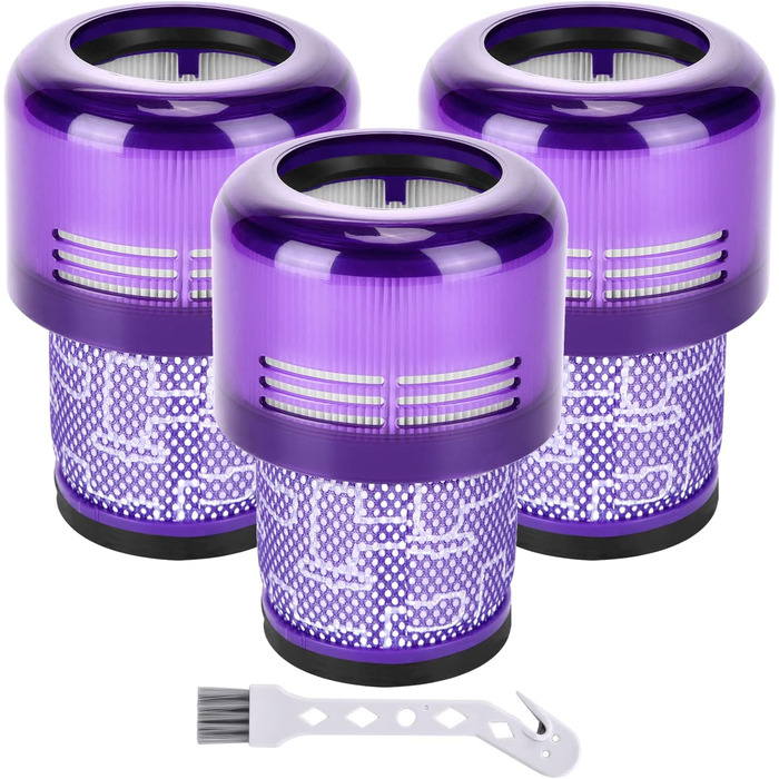 Комплект фільтрів Artraise для пилососів Dyson V11 V15, 3 шт, багаторазові, змінні HEPA-фільтри для Dyson V11 V15 SV14 SV22 Absolute Animal Detect Cyclone Extra Pro Torque Drive, сумісні з DY-970013-02 & 97001302