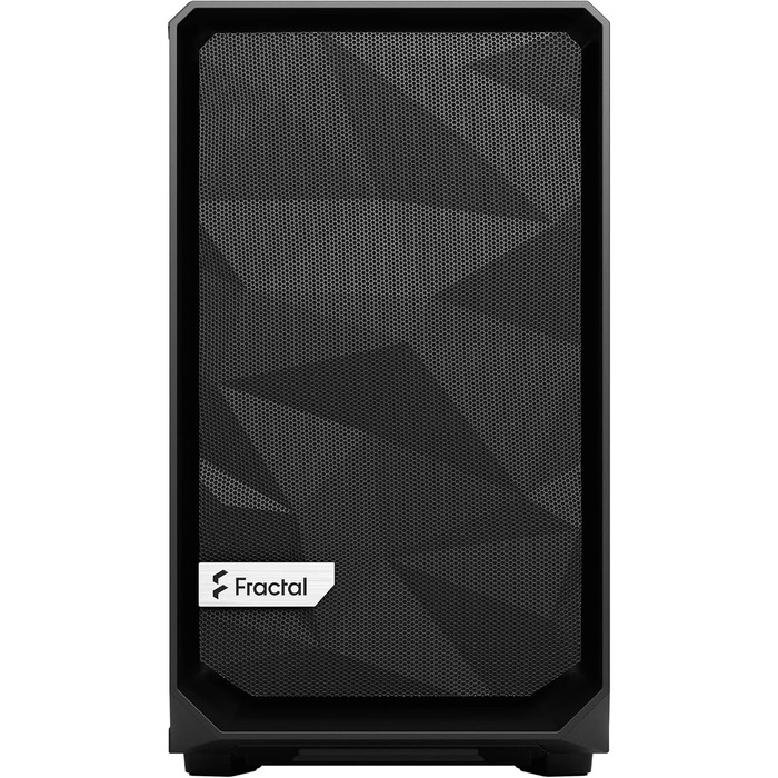 Корпус Fractal Design Meshify 2 Nano Black TG Dark Tint, скляна панель, чорний, компактний формат, для ігрового ПК