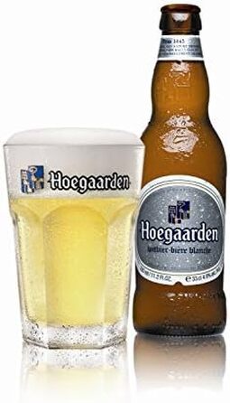 Пивні келихи Hoegaarden 2 шт, 568 мл, скляні келихи для пива Hoegaarden