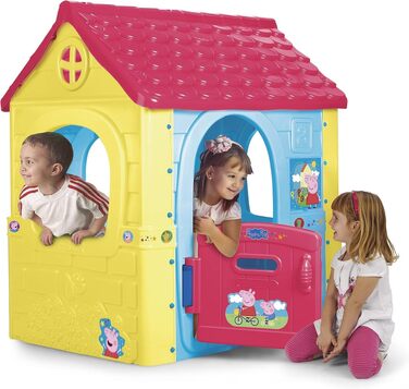 Дитячий будиночок FEBER Fantasy House Pepa Pig, багатокольоровий, для дітей 2-6 років, з дверцятами, для вулиці та дому, легко збирається