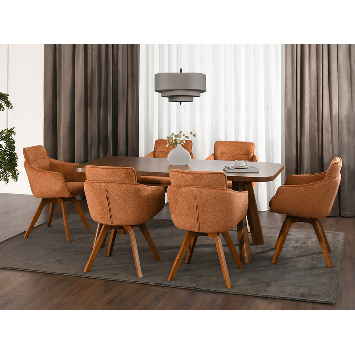 Стілець Mebel-Partner, тканина, коричневий, 1 шт.