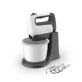 Міксер ручний Moulinex Prep'Mix+ HM4641 з нержавіючою сталлю, 5 швидкостей, чаша 2.5 л