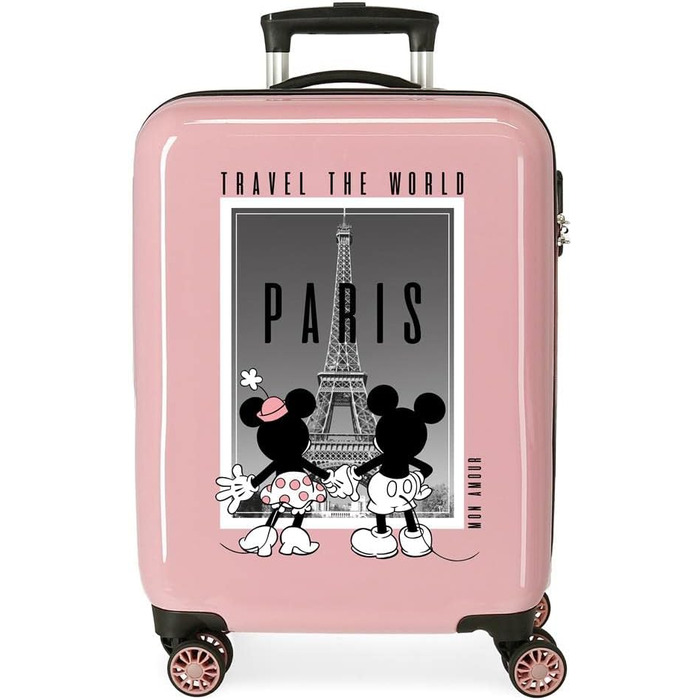 Дитяча валіза Disney Міккі та Мінні Париж 38x55x20 см, ABS, 34 л, 2 кг, кодовий замок, 4 колеса