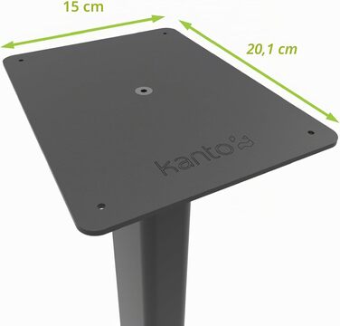 Стійки для підлогових акустичних систем Kanto ST28, 28 дюйми, до 13.6 кг, чорні, сталь/MDF