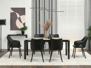 Стілець Mebel-Partner, штучна шкіра, чорний, 1 шт.