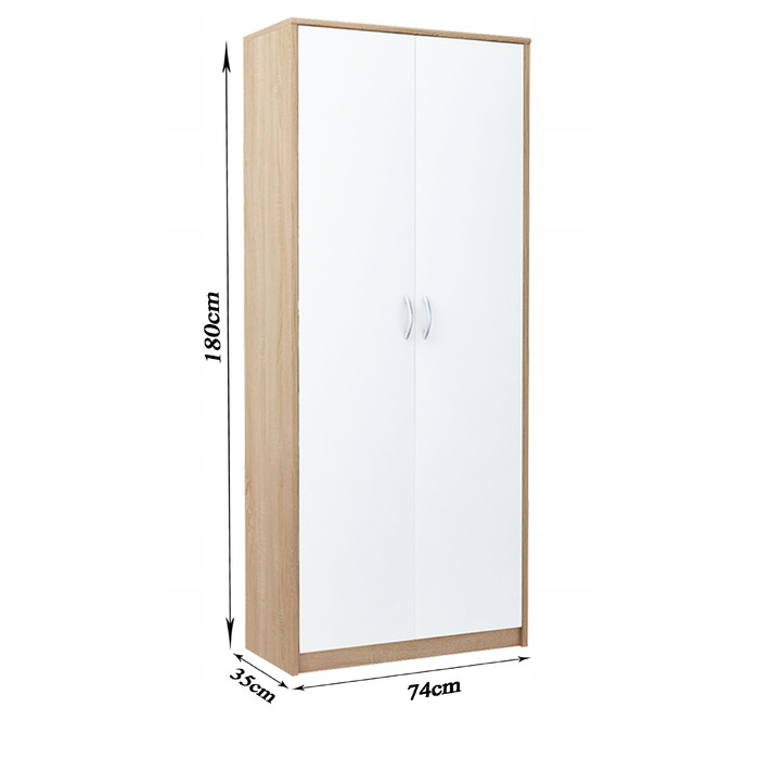 Стелаж Meble Bestseller, дуб сонома, 4 полиці, 180 x 74 x 35 см