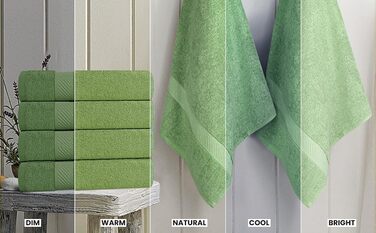 Рушники для ванної Utopia Towels 61x121 см, 6 шт, зелений