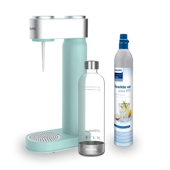 Сифон для газування води Philips GoZero ADD4902BK/10, пластиковий, 1 літр, чорний