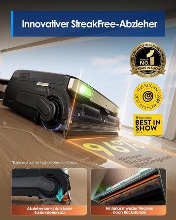 Tineco Floor One S9 Master: Потужний акумуляторний пилосос 2-в-1 для вологого та сухого прибирання, 22000 Па, анти-заплутування, гаряче сушіння 85°C, до 50 хв роботи, для твердих підлог та шерсті тварин