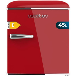 Міні-холодильник Cecotec Bolero CoolMarket TT Origin 45L, ретро, червоний, з морозильною камерою, клас енергоефективності E, 55 см, 44,7 см