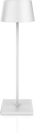 LED настільна лампа Palmina 842 з димуванням, акумулятор 4400mAh, IP54, для дому та саду, 1 шт. (білий)