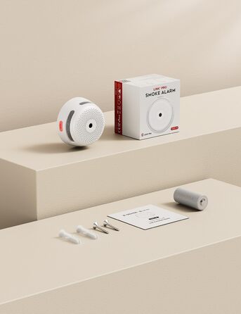 X-Sense XS01-M: Розумний димовий сповіщувач з Wi-Fi, сертифікований EN 14604, сумісний з додатком X-Sense Home Security (без базової станції)