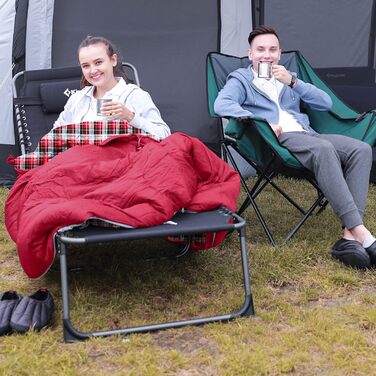Дитячий зимовий спальний мішок KingCamp Cloud 300 XL, широкий, бавовна