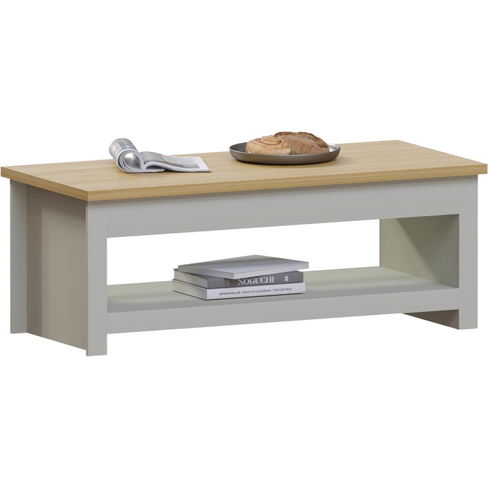 Журнальний стіл Vida Designs Arlington, ДСП, сірий, 40.5x105x47 см
