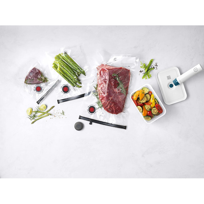 Набір для вакуумного зберігання ZWILLING Fresh & Save, пластик, 7 предметів: контейнер, помпа, пакети, La Mer