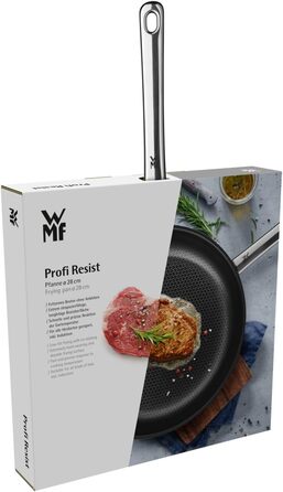 Сковорода WMF Profi Resist для індукційних плит 28 см, багатошаровий метал з антипригарним покриттям та стільниковою структурою, термостійка до 260°C