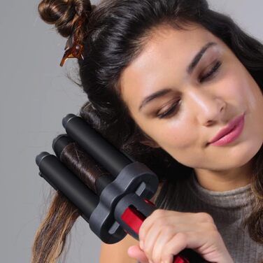 Плойка для волосся Revlon Wave Master Jumbo з трьома турмалін-керамічними пластинами, 30 режимів температури до 190°C