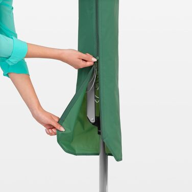 Ротаційна сушарка для білизни Brabantia Topspinner (40м) з металевим анкером для встановлення в ґрунт, срібляста