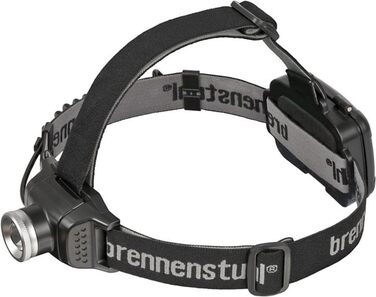 Світлодіодний налобний ліхтар Brennenstuhl LuxPremium із переднім та заднім підсвічуванням, для бігу, IP44, CREE-LED, 200 люмен, на батарейках, чорний