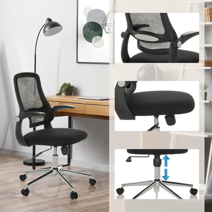 Офісне крісло / Поворотне крісло MIKO B ECO Mesh / Тканина Black HJH OFFICE