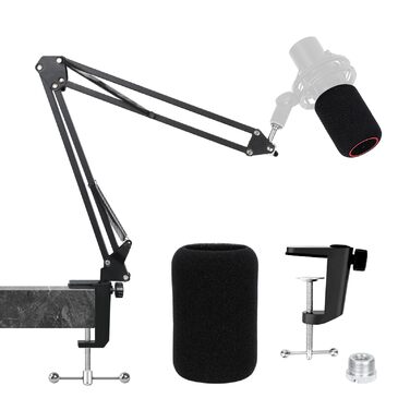 Стійка для мікрофона HyperX QuadCast з поп-фільтром та тримачем YOUSHARES для QuadCast S, Blue Yeti, Razer Seiren Mini V3