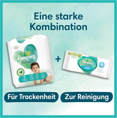 Підгузки Pampers Harmonie розмір 2 (4-8 кг), гіпоалергічні з рослинними компонентами, 240 шт.