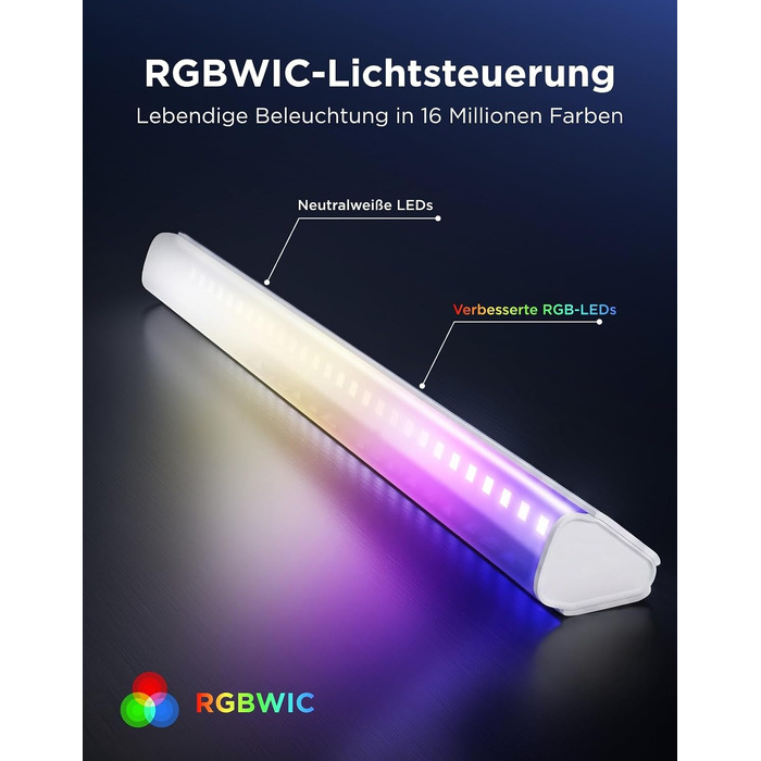 Розумна підсвітка для телевізора Govee RGBWIC TV Light Bars, WiFi LED-стрічка для ТВ від 45 до 70 дюймів