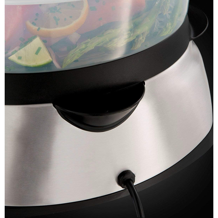 Рисівварка Russell Hobbs 19750-56 з функцією підігріву та парової обробки, антипригарне покриття, мірний стакан та ложка, скляна кришка