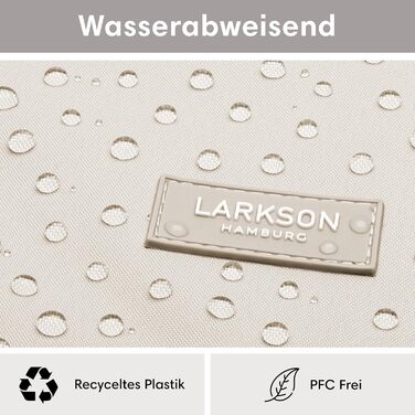 Жіночий рюкзак LARKSON Rolltop бежевий, водостійкий, антивандальний, для ноутбука 16'', школа, університет, велосипед, екологічний