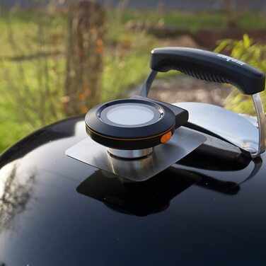 Бездротовий термометр для барбекю TFA Dostmann Smart Hyper BBQ з додатком, для гриля та коптильні, з щупами для м'яса, контроль температури, чорний