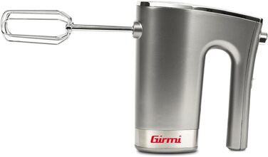 Міксер ручний Girmi SB42 Mastro Mix 300 Вт, 5 швидкостей, сірий - для збивання крему, тіста
