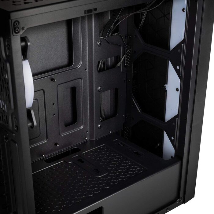 Корпус для ПК Kolink Inspire K8 ARGB Midi-Tower, загартоване скло, чорний, ігровий комп'ютерний корпус з підсвічуванням RGB
