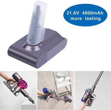 Акумулятор ARyee V7 для пилососа Dyson V7 Trigger/Animal/Fluffy/Motorhead з щіткою, передфільтром і післяфільтром