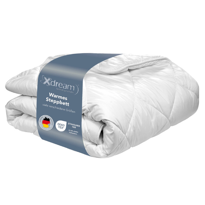 Зимова ковдра XDREAM Pure 135x200 см, тепла гіпоалергенна ковдра з мікрофібри, прання при 60°C, сертифікат Öko-TEX