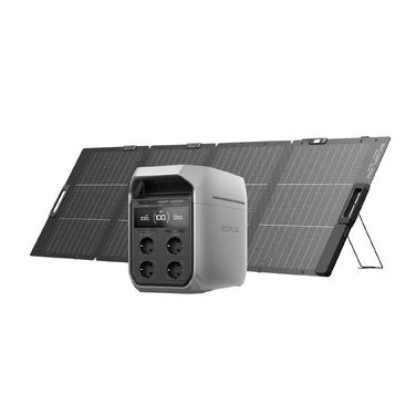 Портативна електростанція EcoFlow DELTA 3 Plus 1024 Вт·год, LiFePO4 акумулятор, 1800 Вт (пік 3600 Вт), сонячний генератор для кемпінгу та резервного живлення, швидка зарядка