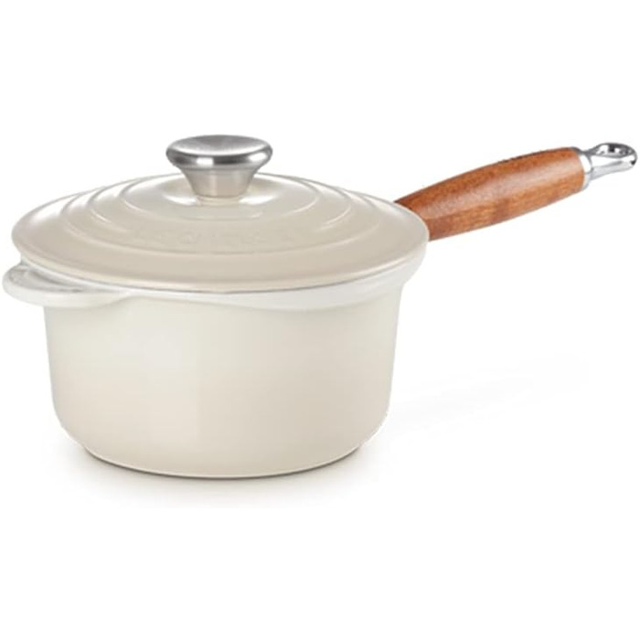 Форма для випічки Le Creuset Profitopf з дерев'яним ручками, 18 см, білий колір меренги