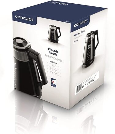Електричний скляний чайник Concept Thermosense 1.7 л RK4170