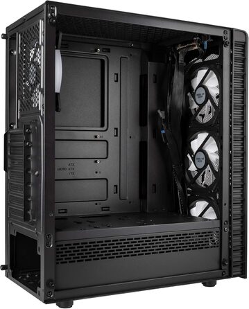 Корпус для ПК KOLINK Observatory Lite Mesh ATX з RGB підсвіткою, геймерський Midi Tower з загартованим склом і вентиляторами