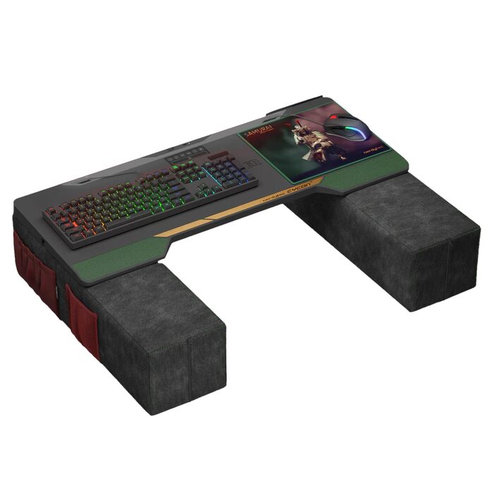 Couchmaster CYCON³: ергономічний стіл для ноутбука для дивану, софи та ліжка, з USB хабом (Samurai Black Edition)