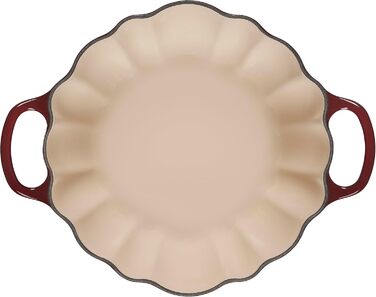 Le Creuset Cocotte Rhone, горщик з емальованого чавуну, 4 л, білий з мідним ручками