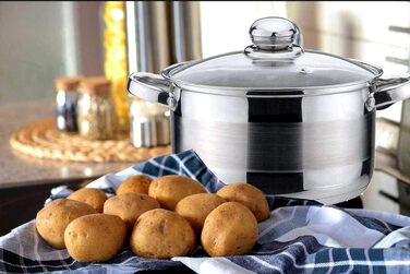 Каструля з нержавіючої сталі з кришкою 6 л, 24 см KINGHOFF [KH-4331]