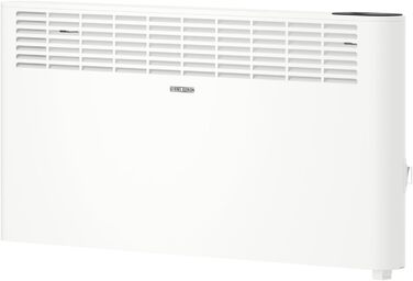 Електричний конвектор STIEBEL ELTRON CNS 2500 Plus LCD, 2,5 кВт, для 30 м², енергоощадний, білий, металевий корпус, тижневий таймер, LCD-дисплей, TÜV сертифікат