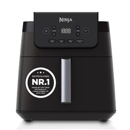 Аерофритюрниця Ninja AF170EU 6,2 л: цифрова мультипіч без олії з антипригарним покриттям, функції смаження, сушіння та розігріву, чорна