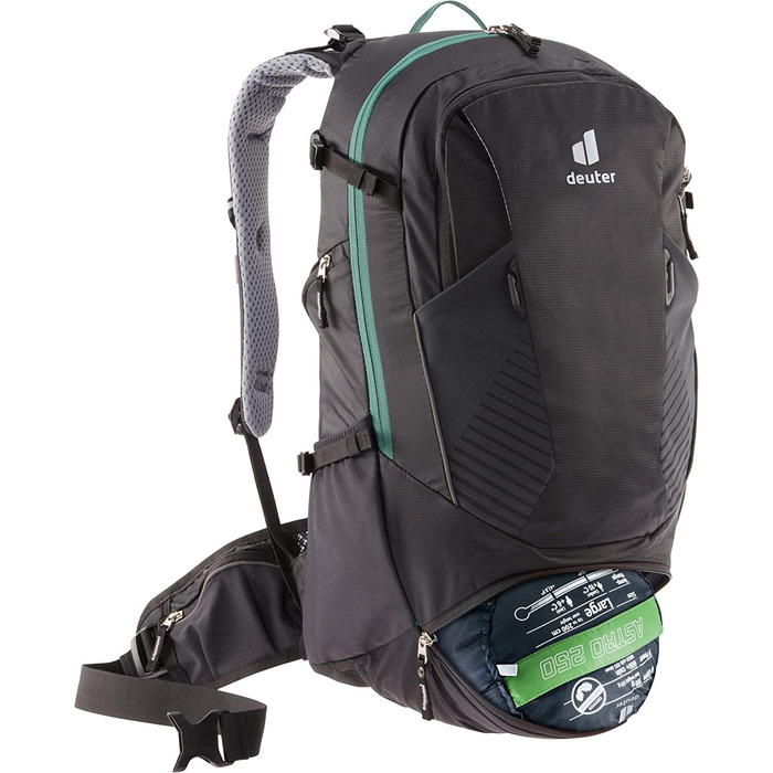 Чоловічий велосипедний рюкзак Deuter Trans Alpine 30 л, чорний