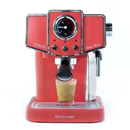 Кавомашина ECODE Delice 20 Bar червоного кольору з капучинатором та резервуаром 1.5л